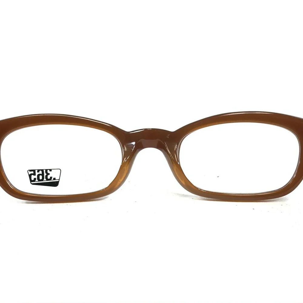 FreudenHaus 365 Eyeglasses Frames Charles:bbb Shiny Brown Thick Rim 46-17-135